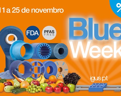 A igus Portugal anuncia a “Blue Week” com descontos exclusivos em produtos para aplicações na Indústria Alimentar