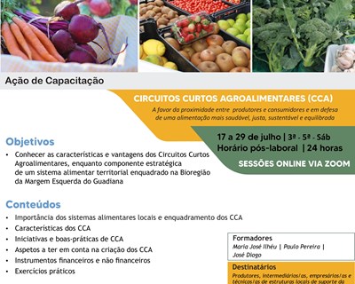 Ação de Capacitação - Circuitos Curtos Agroalimentares