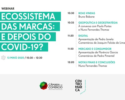 Centromarca e CCIP promovem webinar "‘Ecossistema das marcas: E depois do Covid-19?"