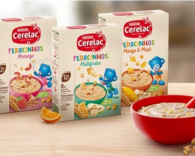 CERELAC lança gama ‘Pedacinhos’: um novo conceito de papa com pedacinhos de cereais e frutas