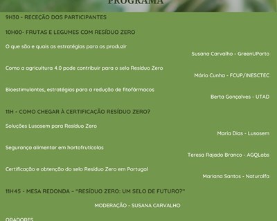 Conheça o programa completo do Seminário sobre Resíduos Zero