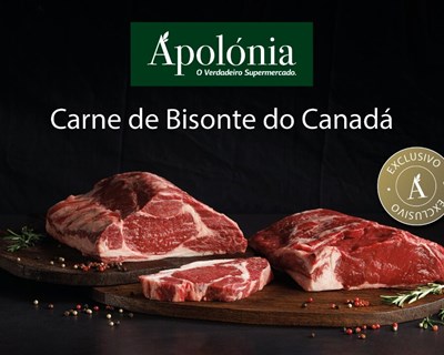 Do Canadá para a sua grelha: carne de bisonte chega aos supermercados