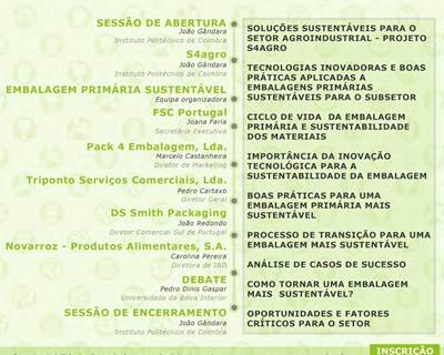 Embalagens sustentáveis para o setor dos produtos hortofrutícolas em webinar