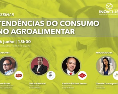 InovCluster promove webinar sobre tendências do consumidor no setor agroalimentar