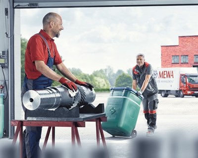 Instalações limpas com o sistema de panos de limpeza da MEWA