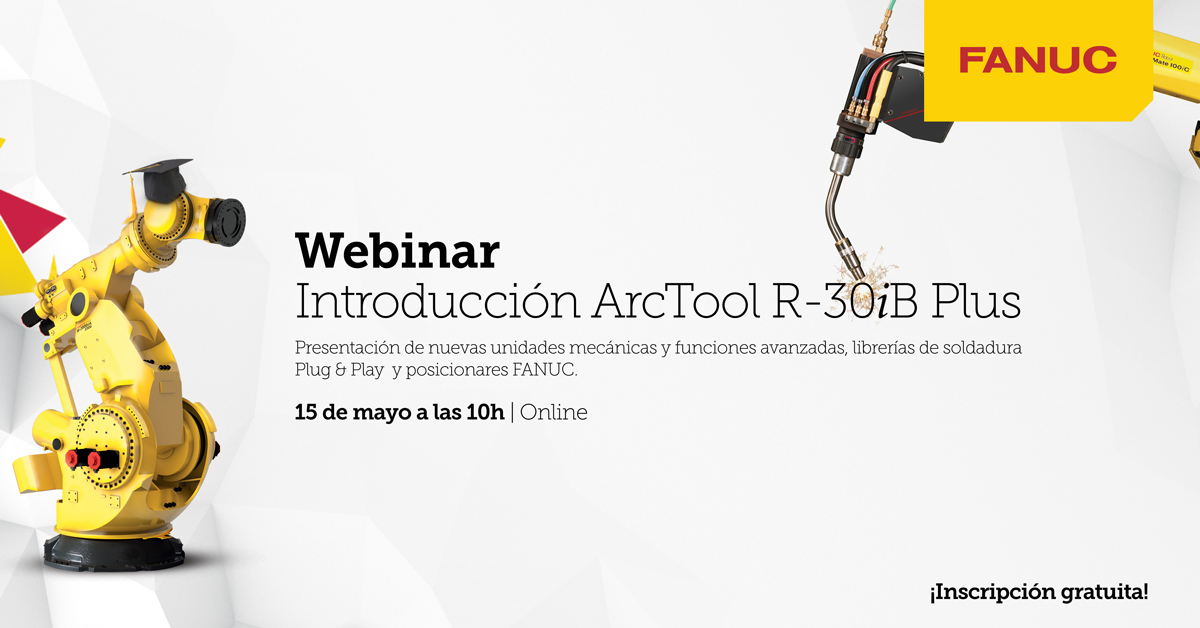 FANUC webinar robôs soldadura 15 de maio